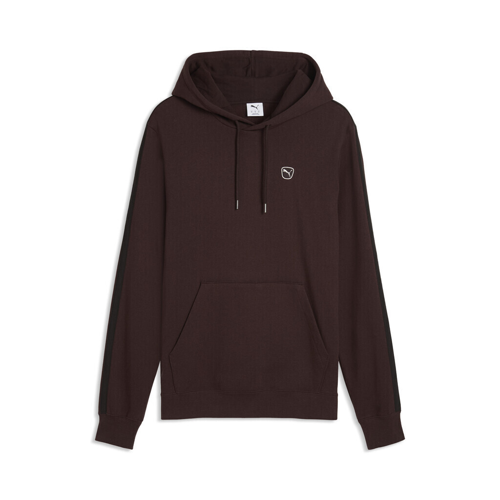 20260722141431_puma_fouter_kafe_693850_33 PUMA Ανδρικό Φούτερ ESS ELEVATED Hoodie FL Σκούρο Καφέ