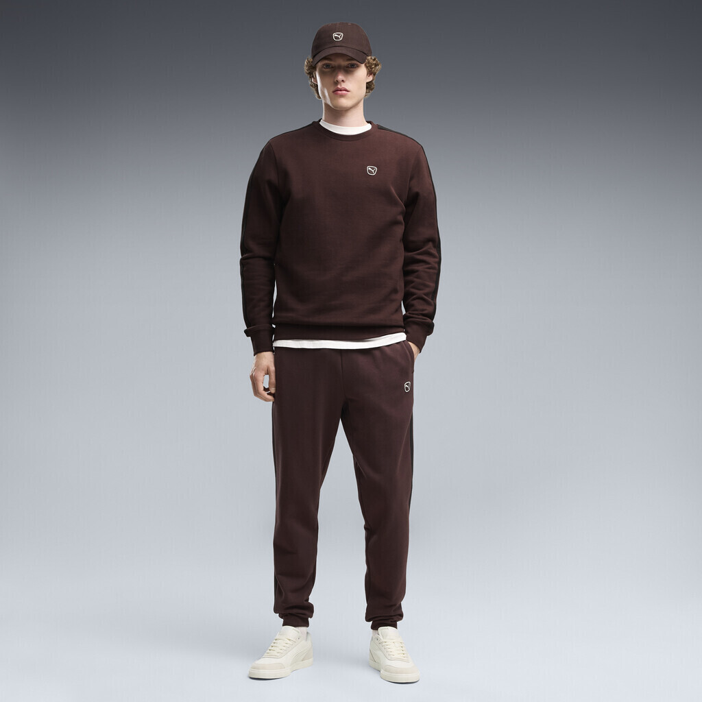 20260722164113_4b62a440 PUMA Ανδρικό Παντελόνι Φόρμας ESS ELEVATED Sweatpants FL cl Σκούρο Καφέ