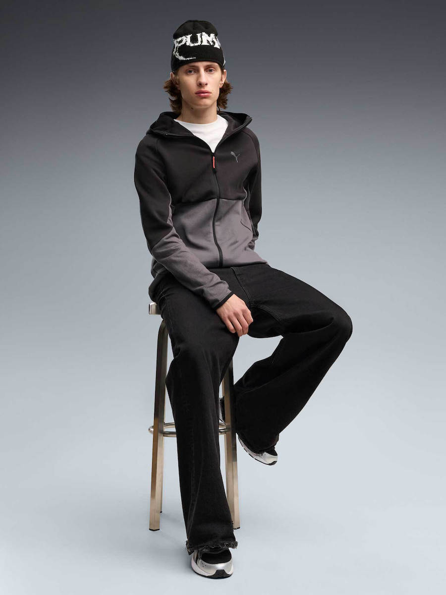 20260727160559_104a1a44 PUMA Ανδρική Ζακέτα PUMATECH Slim Elevated Full-Zip Hoodie DK Μαύρο