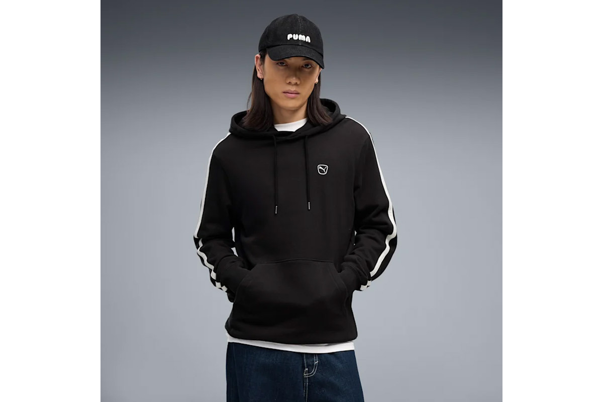 20260730122753_puma_essentials_fouter_me_koukoula_mayro_693850_51 PUMA Ανδρικό Φούτερ ESS ELEVATED Hoodie FL Σκούρο Καφέ