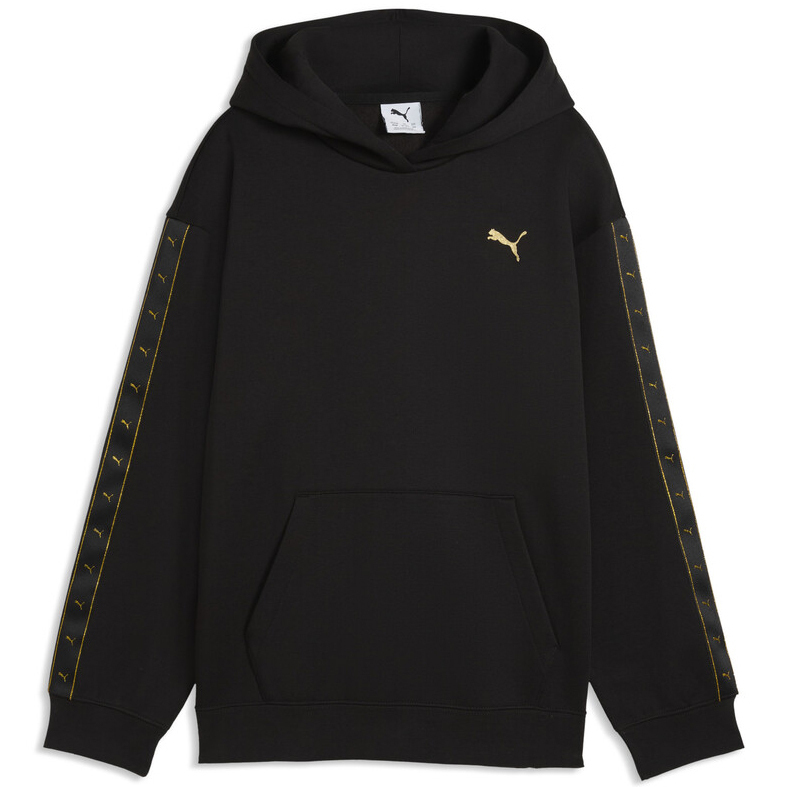 20260805113307_puma_paidiko_fouter_me_koukoula_mayro_hoodie_fl_694958_01 PUMA Παιδικό Φούτερ ESS TAPE Relaxed Hoodie FL G Μαύρο