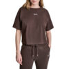 20260812101156_dkny_logo_logo_gynaikeio_t_shirt_espresso_dp6t1662_esp DKNY Γυναικείο T-Shirt Κοντομάνικο