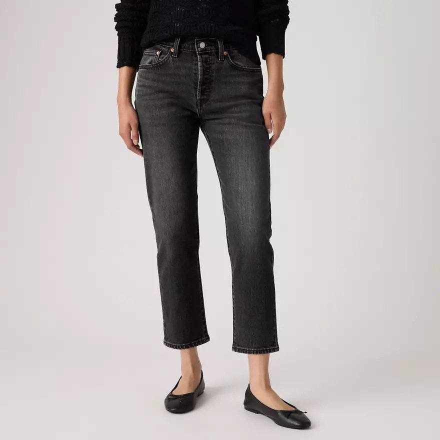 Levi's Γυναικείο Τζιν Παντελόνι 501 CROP BLACKS