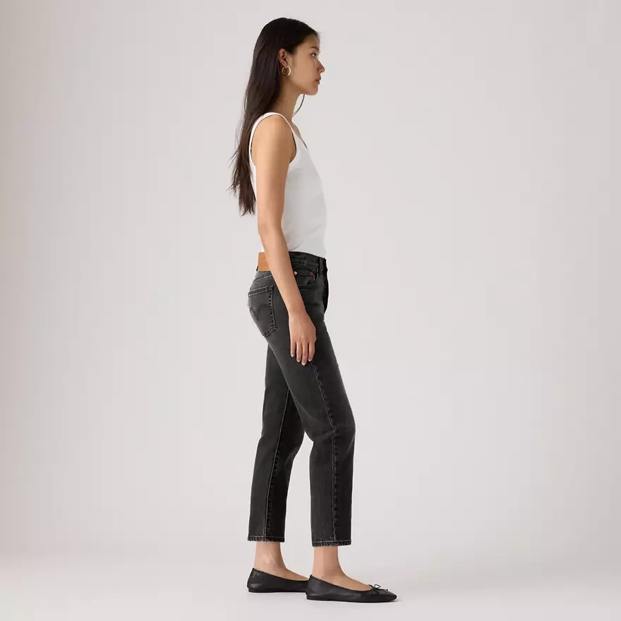 Levi's Γυναικείο Τζιν Παντελόνι 501 CROP BLACKS