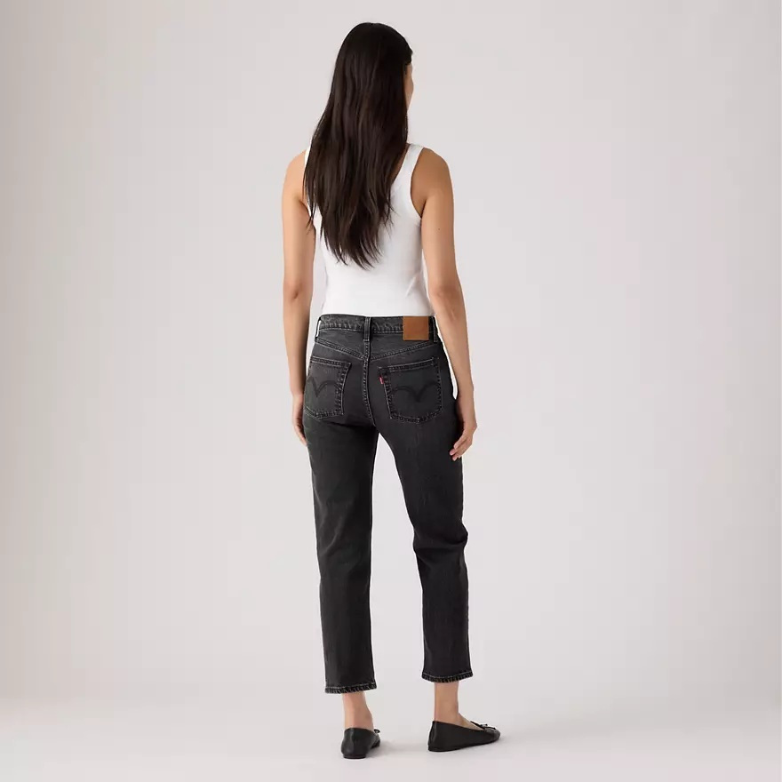 Levi's Γυναικείο Τζιν Παντελόνι 501 CROP BLACKS