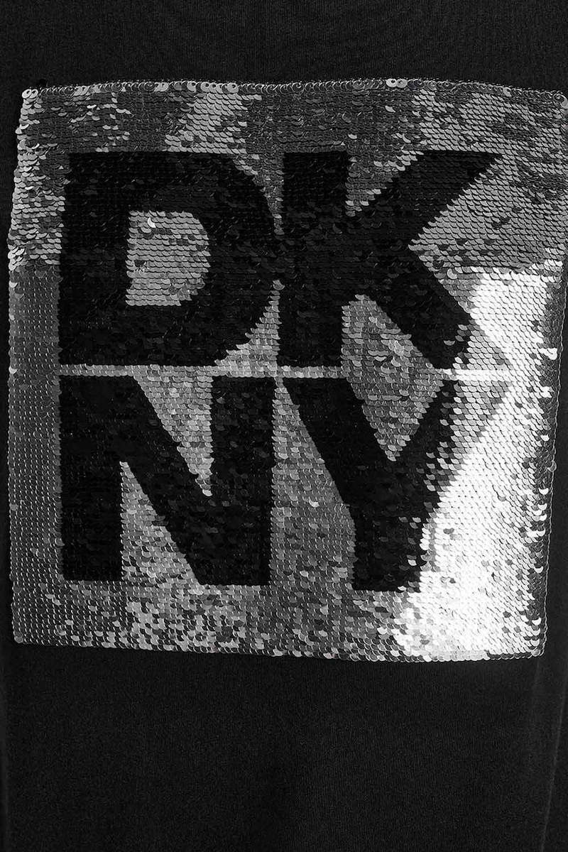 DKNY Γυναικεία Μπλούζα Κοντομάνικη Μαύρο