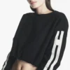 2_DP6T1869_BLK_B DKNY Γυναικείο Φούτερ Μαύρο