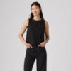 Levi's Γυναικείο Top RHINESTONE DENIM SHELL MED INDIGO Μαύρο