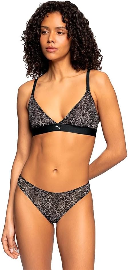 51LyXRazlKL._AC_SX679_ PUMA Γυναικείο Σλιπ 947807 WOMEN ANIMAL MESH STRINGS 2P Μαύρο