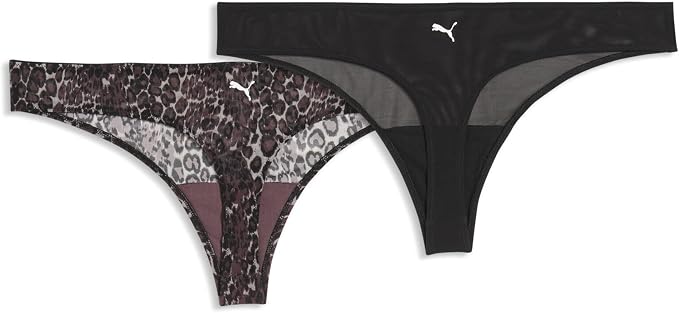 61CgcE+9irL._AC_SX679_ PUMA Γυναικείο Σλιπ 947807 WOMEN ANIMAL MESH STRINGS 2P Μαύρο