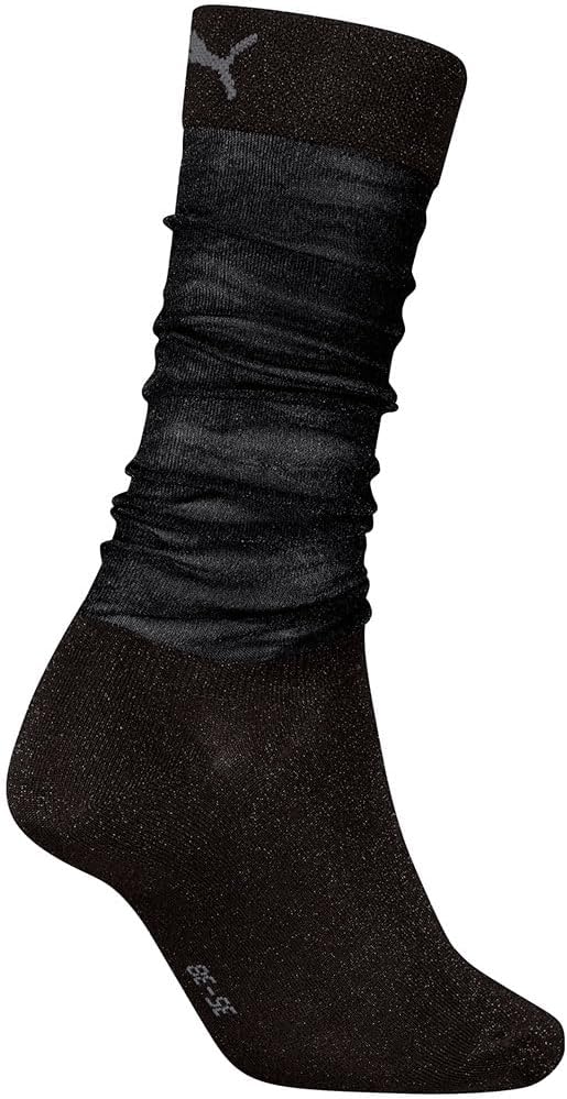 61SZtF5V0+L._AC_SX569_ PUMA Γυναικείο Κάλτσες 947825 WOMEN SHEER LUREX SLOUCH SOCK 1P Μαύρο