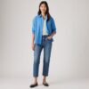 Levi's Γυναικείο Τζιν Παντελόνι 501 CROP MED INDIGO