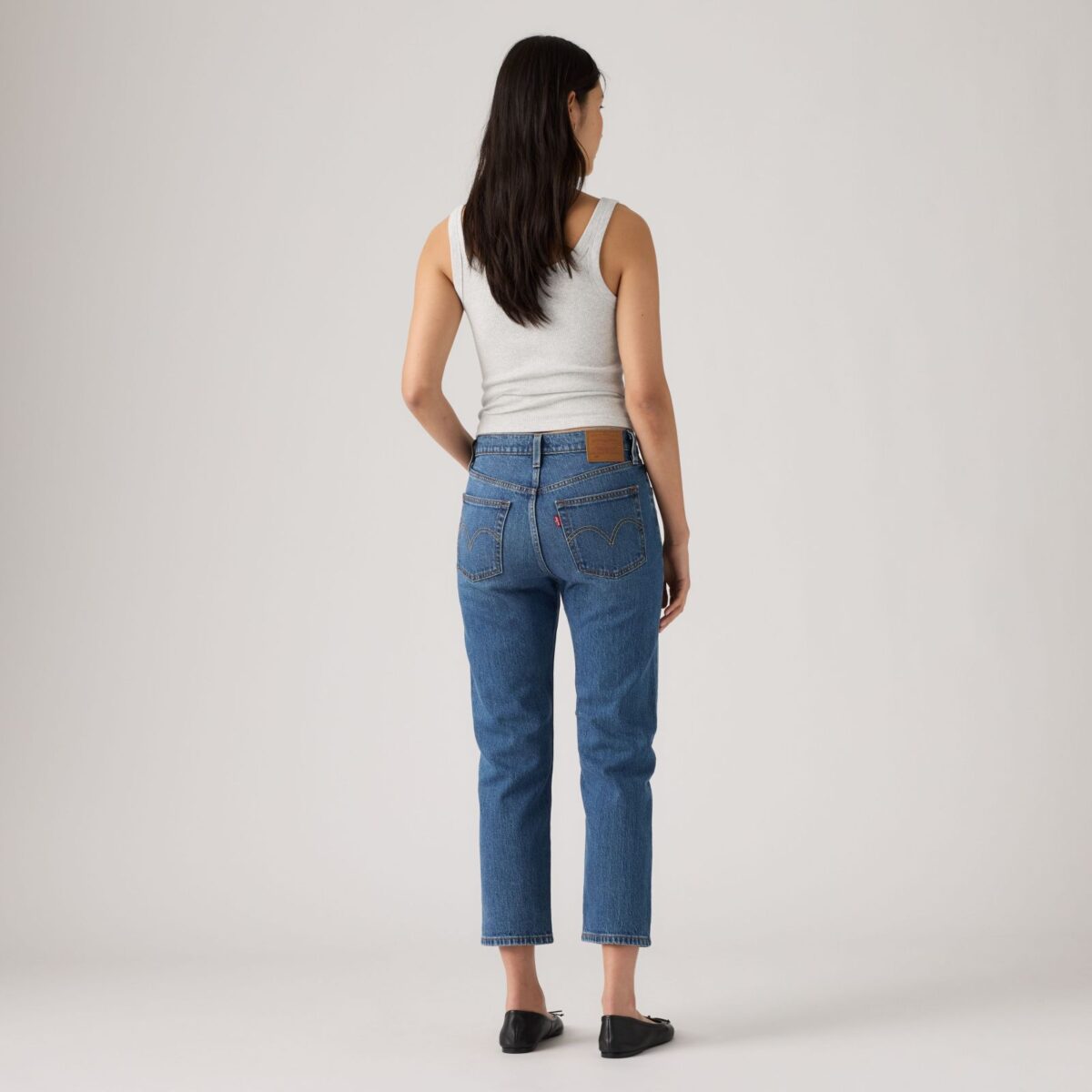Levi's Γυναικείο Τζιν Παντελόνι 501 CROP MED INDIGO