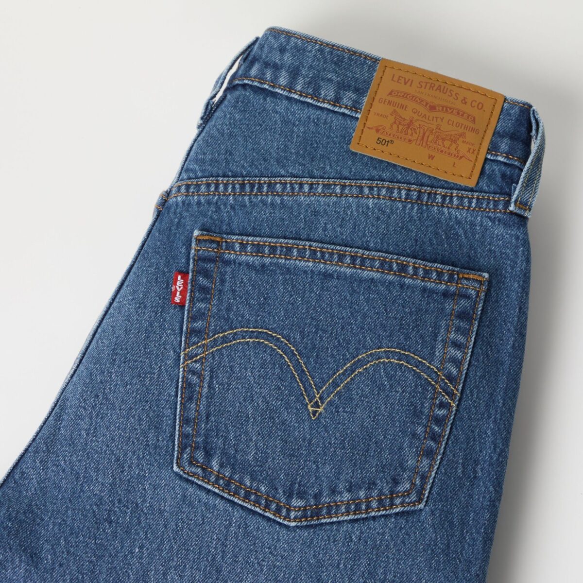 Levi's Γυναικείο Τζιν Παντελόνι 501 CROP MED INDIGO