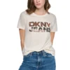 DKNYDJ12526_13_DJ6T1846_JNO_F DKNY Γυναικεία Μπλούζα Κοντομάνικη Μαύρο
