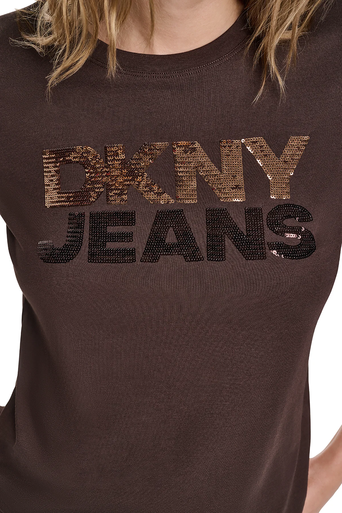DKNYDJ12526_14_DJ6T1846_QKO_ALT2 DKNY Γυναικεία Μπλούζα Κοντομάνικη Μαύρο