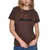 DKNYDJ12526_14_DJ6T1846_QKO_F DKNY Γυναικεία Μπλούζα Κοντομάνικη Μαύρο