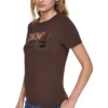 DKNYDJ12526_14_DJ6T1846_QKO_S DKNY Γυναικεία Μπλούζα Κοντομάνικη Μαύρο