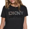 DKNYDJ12526_15_DJ6T1846_BBL_ALT2 DKNY Γυναικεία Μπλούζα Κοντομάνικη Μαύρο
