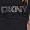 DKNYDJ12526_15_DJ6T1846_BBL_ALT3 DKNY Γυναικεία Μπλούζα Κοντομάνικη Μαύρο