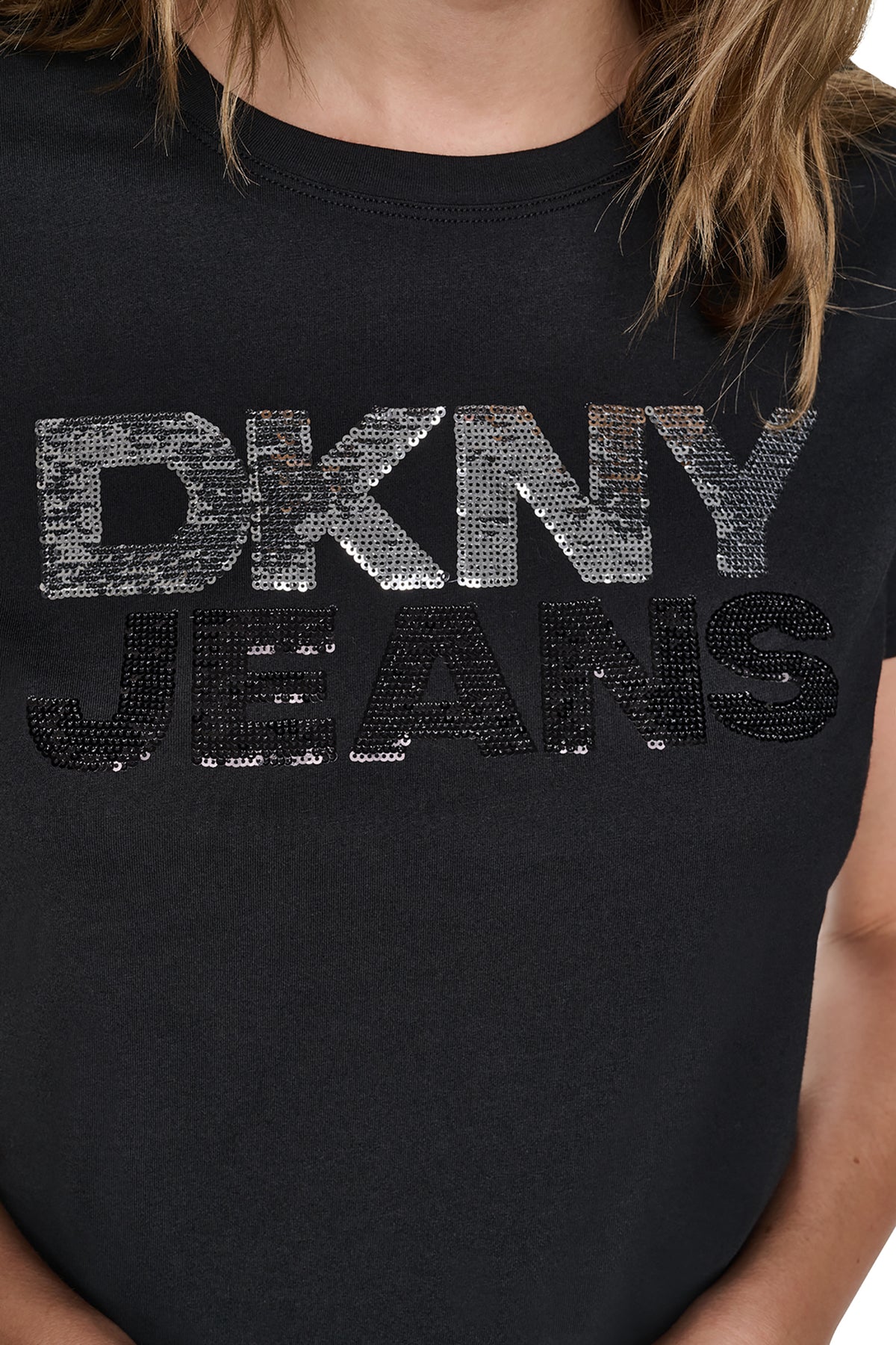 DKNYDJ12526_15_DJ6T1846_BBL_ALT3 DKNY Γυναικεία Μπλούζα Κοντομάνικη Μαύρο