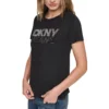 DKNYDJ12526_15_DJ6T1846_BBL_S DKNY Γυναικεία Μπλούζα Κοντομάνικη Μαύρο