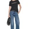 DKNYDJ12526_15a_DJ6T1846_BBL_RETAILa DKNY Γυναικεία Μπλούζα Κοντομάνικη Μαύρο