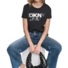 DKNYDJ12526_15a_DJ6T1846_BBL_RETAILb DKNY Γυναικεία Μπλούζα Κοντομάνικη Μαύρο