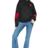 DKNYDJ12726_15_DJ6T1862_BLK_ALT1 DKNY Γυναικείο Φούτερ Με Κουκούλα