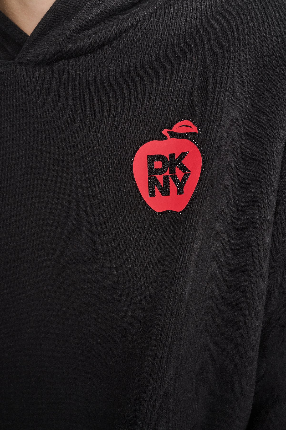 DKNYDJ12726_15_DJ6T1862_BLK_ALT3 DKNY Γυναικείο Φούτερ Με Κουκούλα