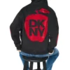 DKNYDJ12726_15_DJ6T1862_BLK_B DKNY Γυναικείο Φούτερ Με Κουκούλα