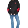 DKNYDJ12726_15a_DJ6T1862_BLK_RETAILa DKNY Γυναικείο Φούτερ Με Κουκούλα