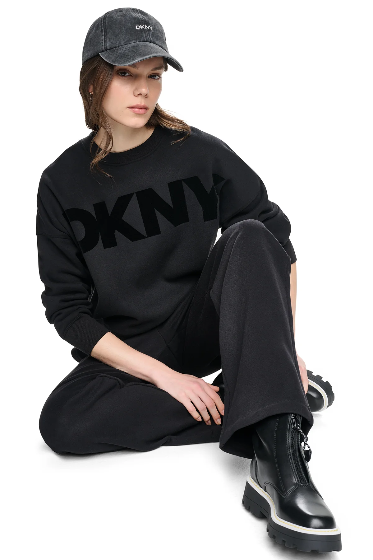 DKNYDP11126_22A_DP6T1748_BBL_RETAIL DKNY Γυναικείο Φούτερ Μαύρο