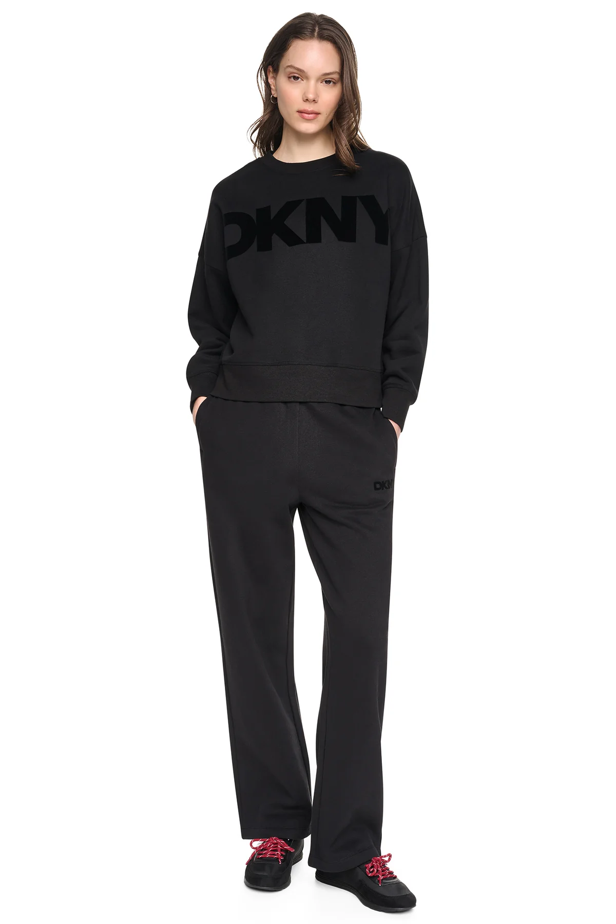 DKNYDP11126_22_DP6T1748_BBL_ALT1 DKNY Γυναικείο Φούτερ Μαύρο