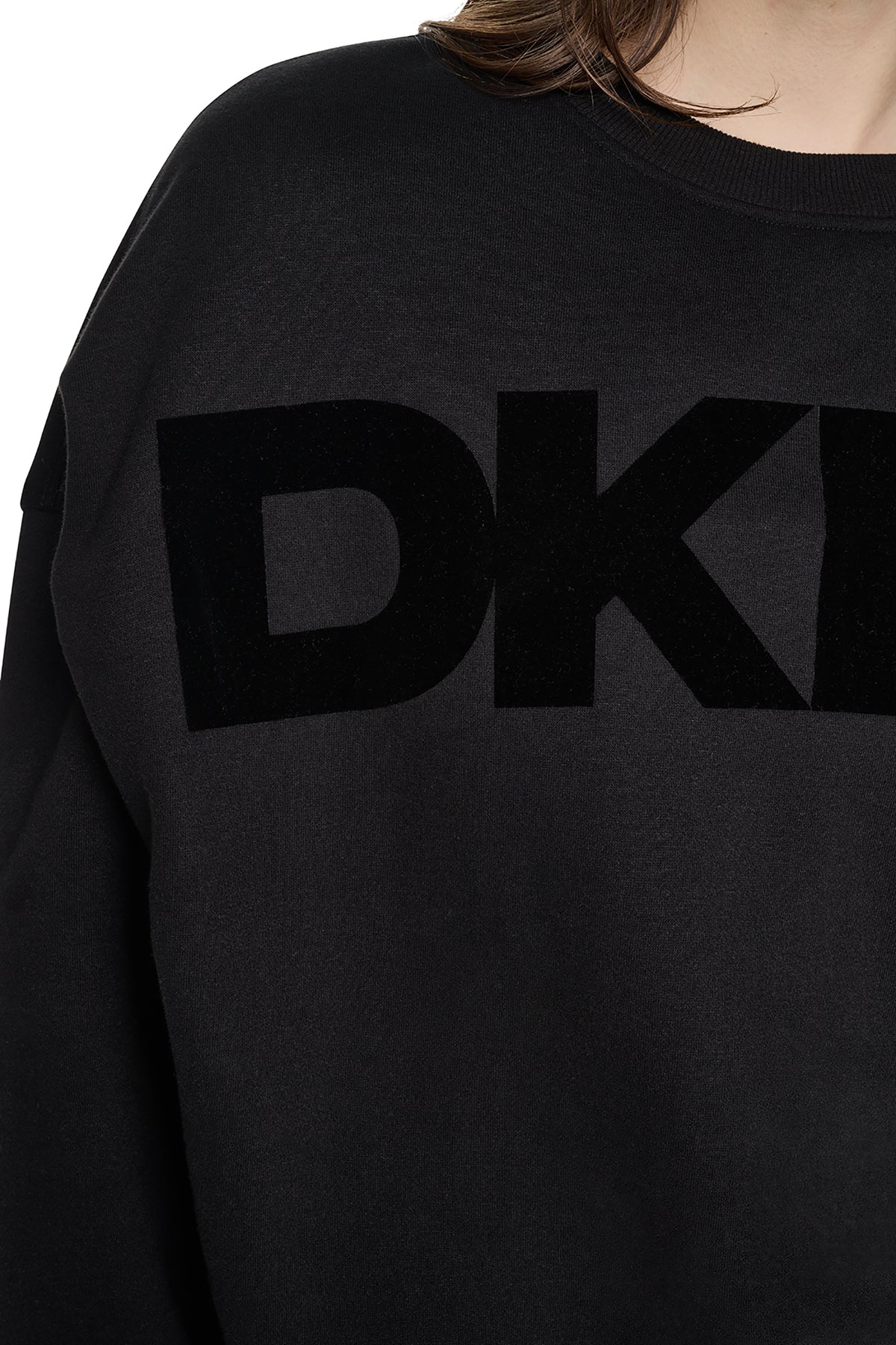 DKNYDP11126_22_DP6T1748_BBL_ALT3 DKNY Γυναικείο Φούτερ Μαύρο
