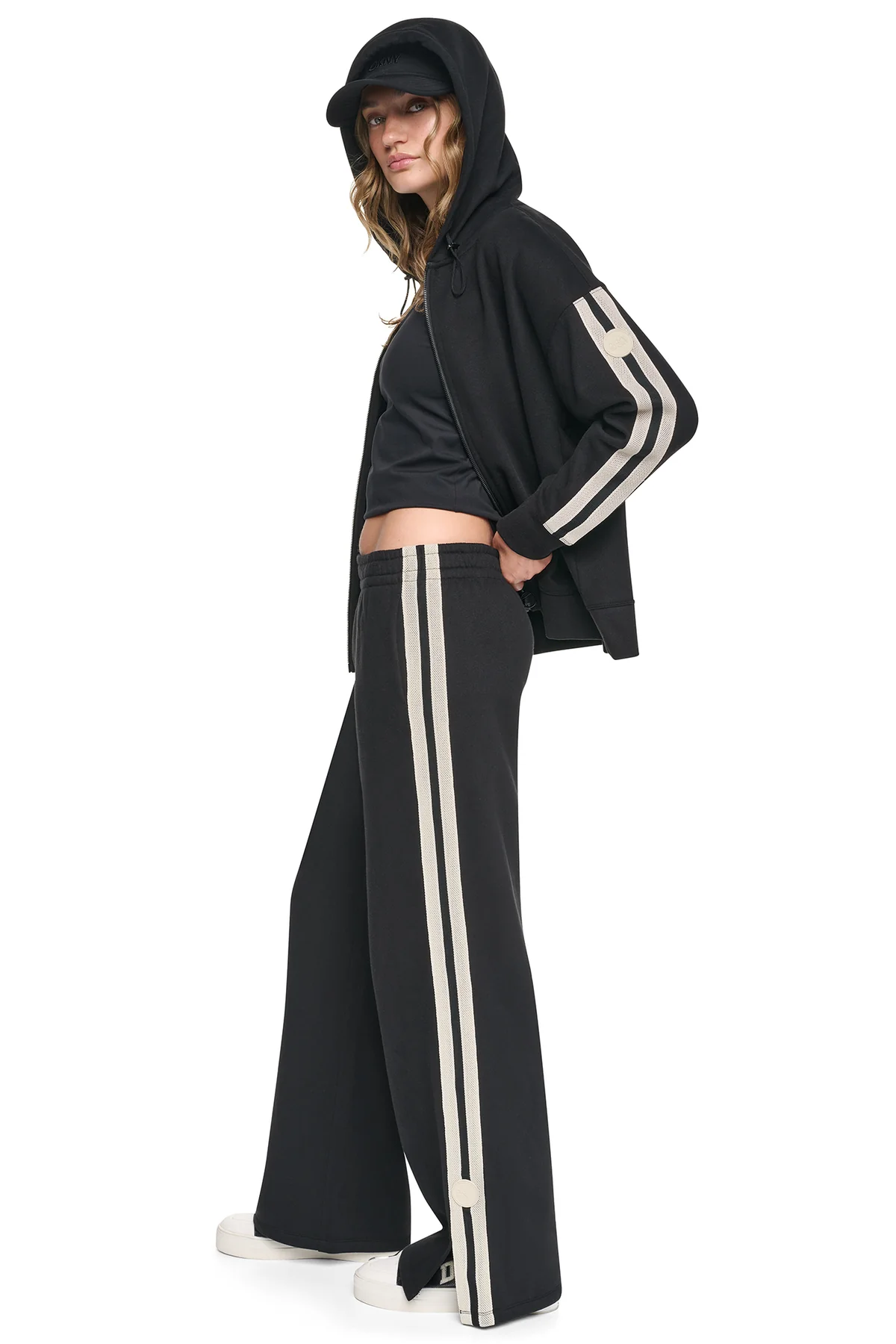 DKNY Γυναικείο Αθλητικό Παντελόνι Μαύρο