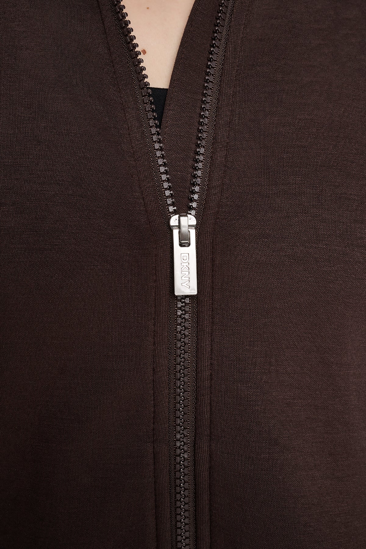DKNYDP11126_8_DP6J9632_IEV_ALT5 DKNY Γυναικεία Ζακέτα Σκούρο Καφέ/Απαλό Ροζ