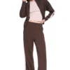 DKNYDP11126_9A_DP6P3649_IEV_RETAILa DKNY Γυναικείο Αθλητικό Παντελόνι Σκούρο Καφέ/Απαλό Ροζ