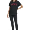 DKNYDP14725_57_DP5T1500_ODD_ALT1 DKNY Γυναικείο T-Shirt Κοντομάνικο Μαύρο