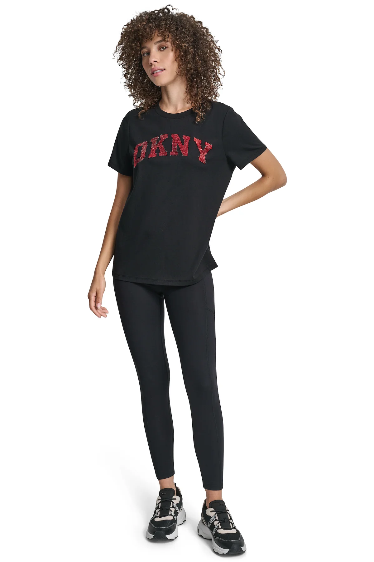 DKNYDP14725_57_DP5T1500_ODD_ALT1 DKNY Γυναικείο T-Shirt Κοντομάνικο Μαύρο