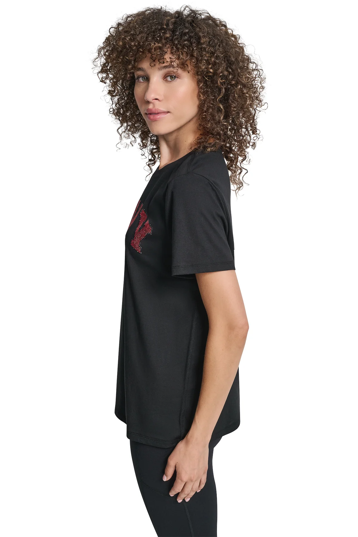 DKNYDP14725_57_DP5T1500_ODD_S DKNY Γυναικείο T-Shirt Κοντομάνικο Μαύρο