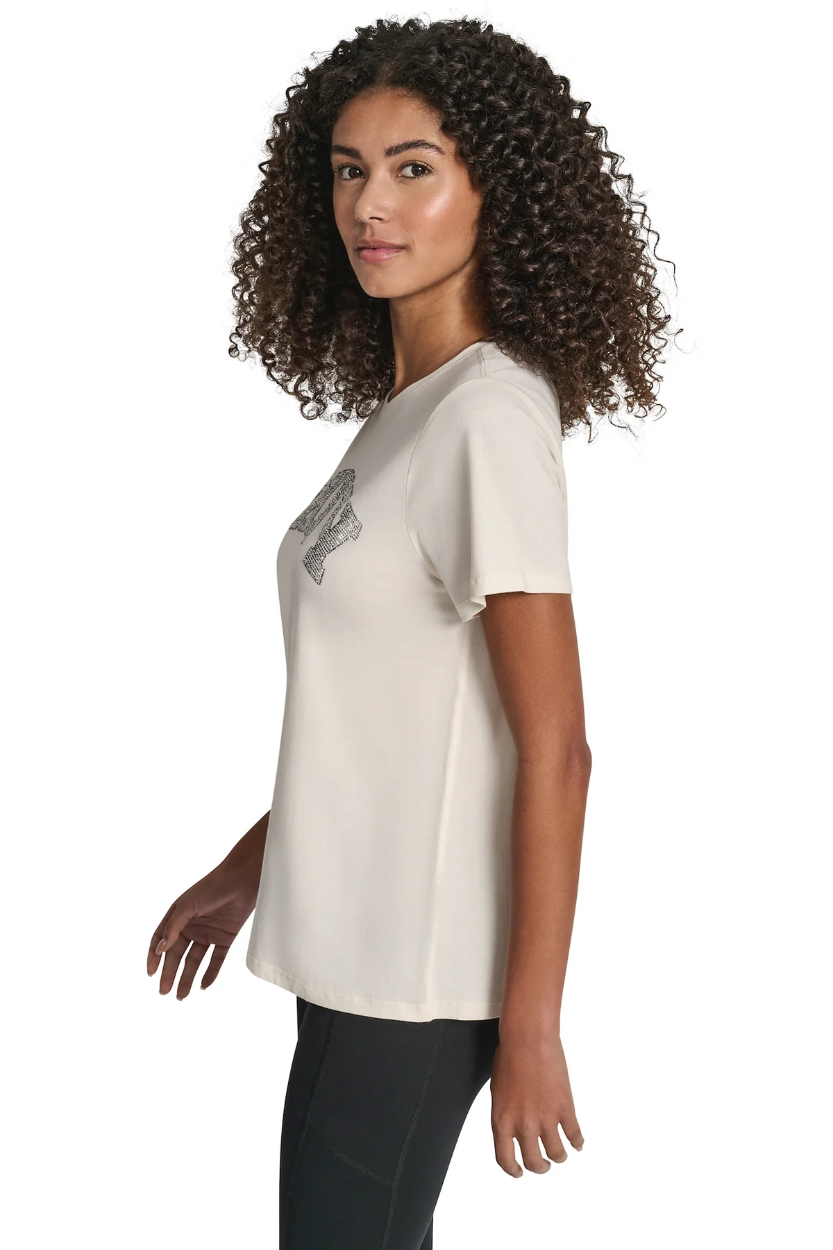 DKNYDP17325_1_DP5T1500_EN2_S DKNY Γυναικείο T-Shirt Κοντομάνικο Μαύρο