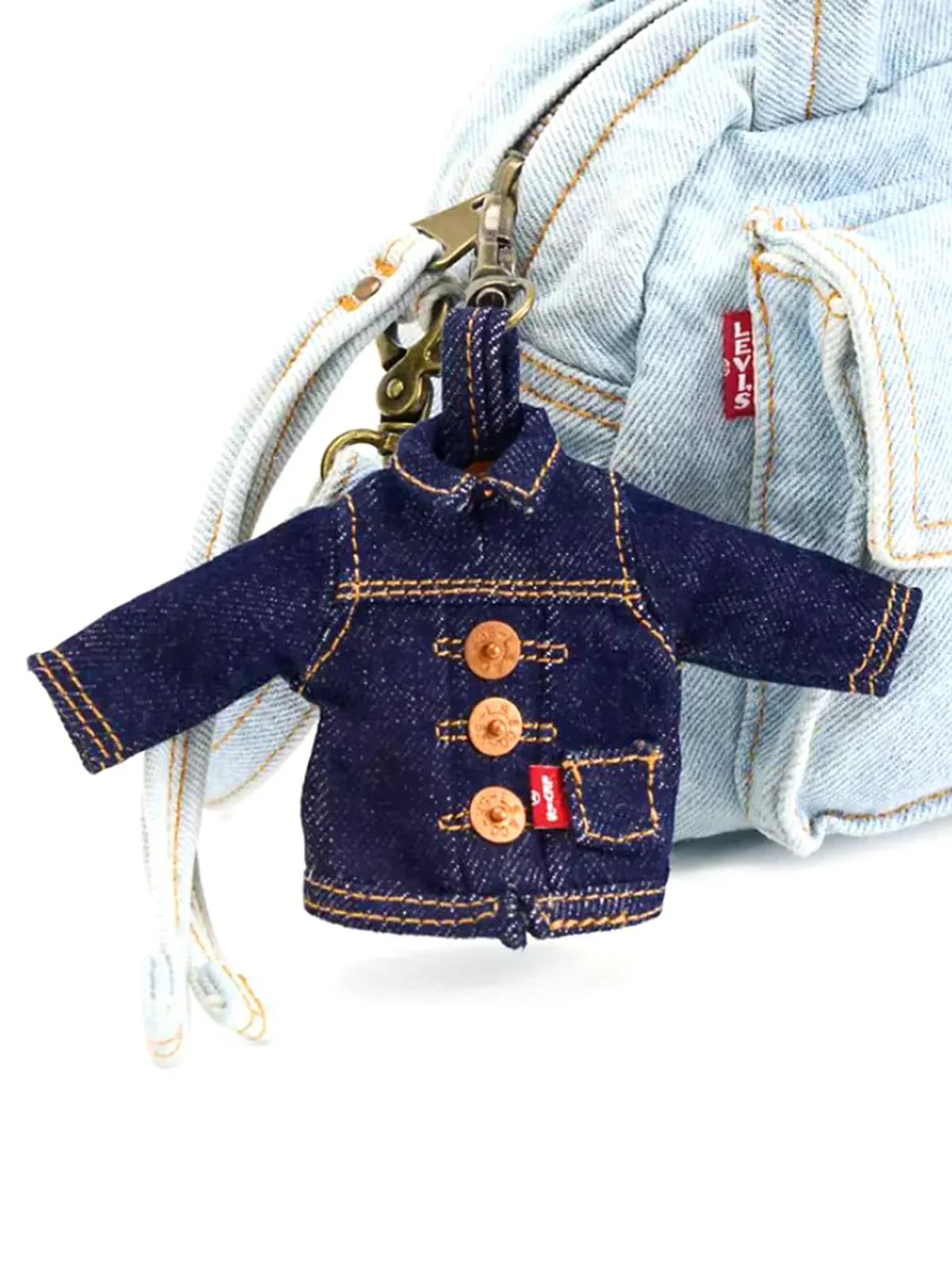 Levi's Γυναικείο Μπρελόκ LEVI'S MINI TRUCKER CHARM Σκούρο Μπλε