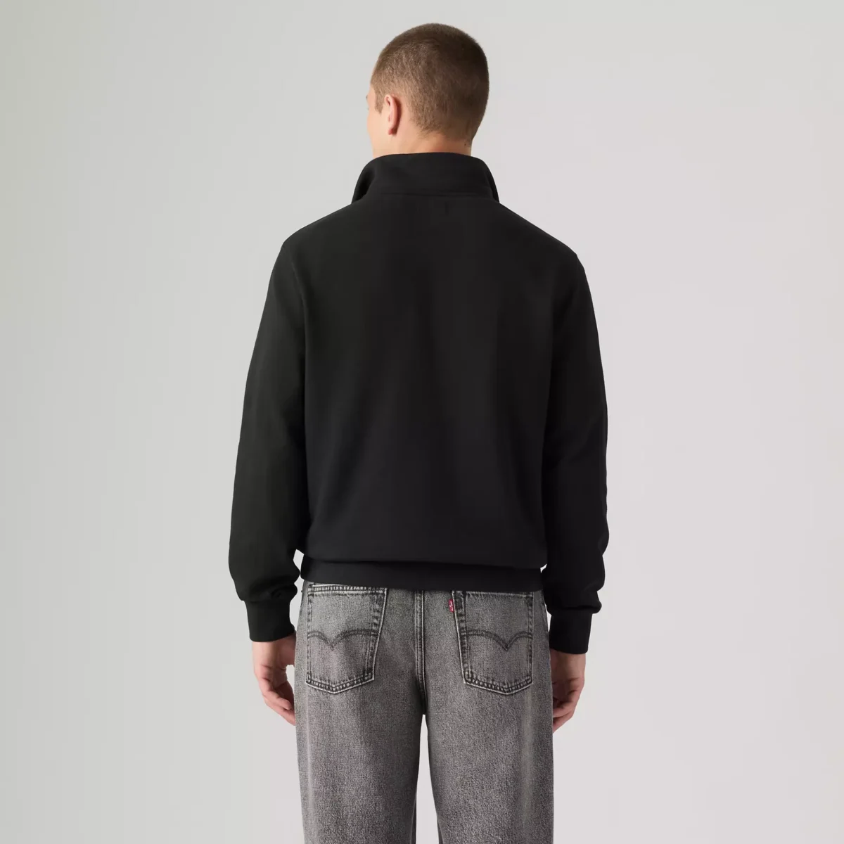 Levi's Ανδρικό Φούτερ ORIGINAL HM 1/4 ZIP BLACKS