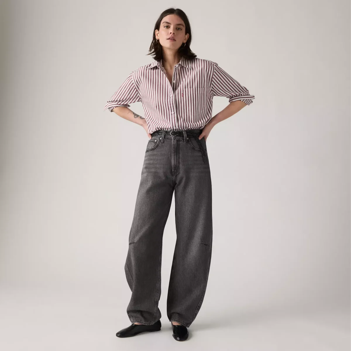 Levi's Γυναικείο Τζιν Παντελόνι CINCH BARREL BLACKS