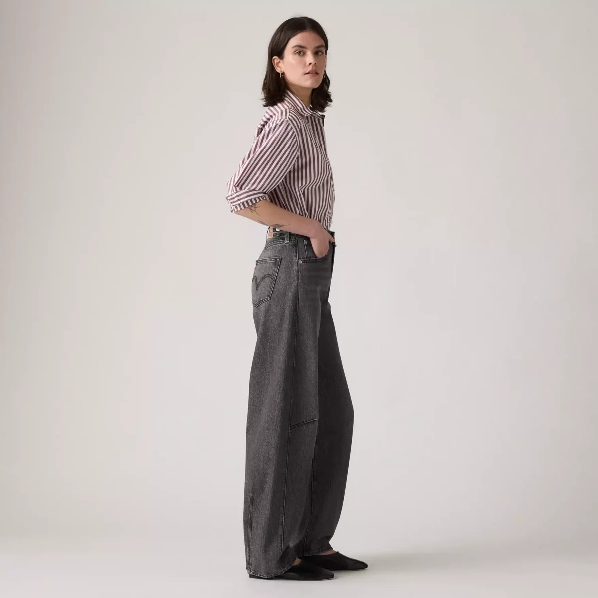 Levi's Γυναικείο Τζιν Παντελόνι CINCH BARREL BLACKS