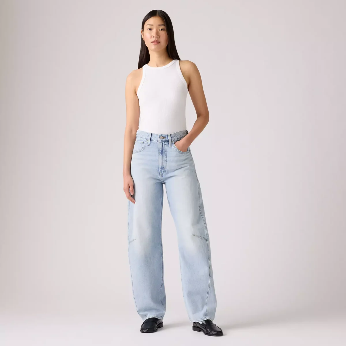 WB_003V5-0003_GLO_CM_FV Levi's Γυναικείο Τζιν CINCH BARREL LIGHT INDIGO