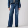 Levi's Γυναικείο Τζιν Παντελόνι RIBCAGE WIDE LEG H223 MED INDIGO