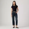WB_A9150-0022_GLO_CM_FV Levi's Γυναικείο Τζιν Παντελόνι 501 90S ANKLE DARK INDIGO Σκούρο Μπλε