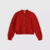 Levi's Γυναικείο Πουλόβερ CHARLOTTE CREWNECK CARDIGAN REDS Κόκκινο